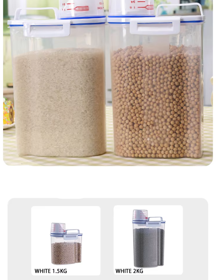 Pet Food Dispenser with Graduated Cup