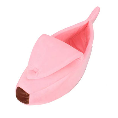 Banana-Shaped Baby Nest for Dogs and Cats – Cozy Winter Bed for Pets