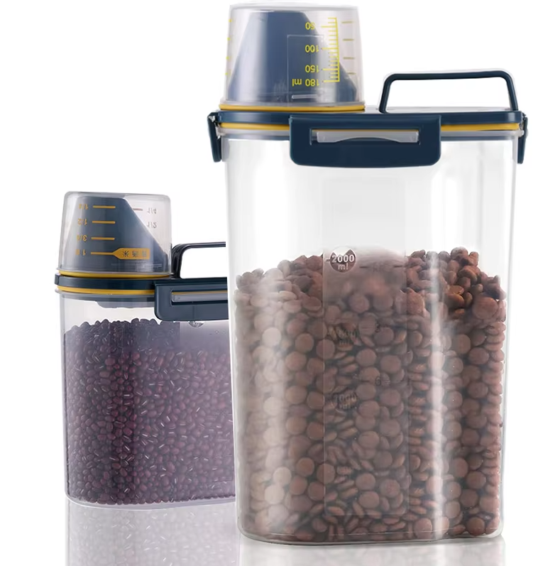 Pet Food Dispenser with Graduated Cup