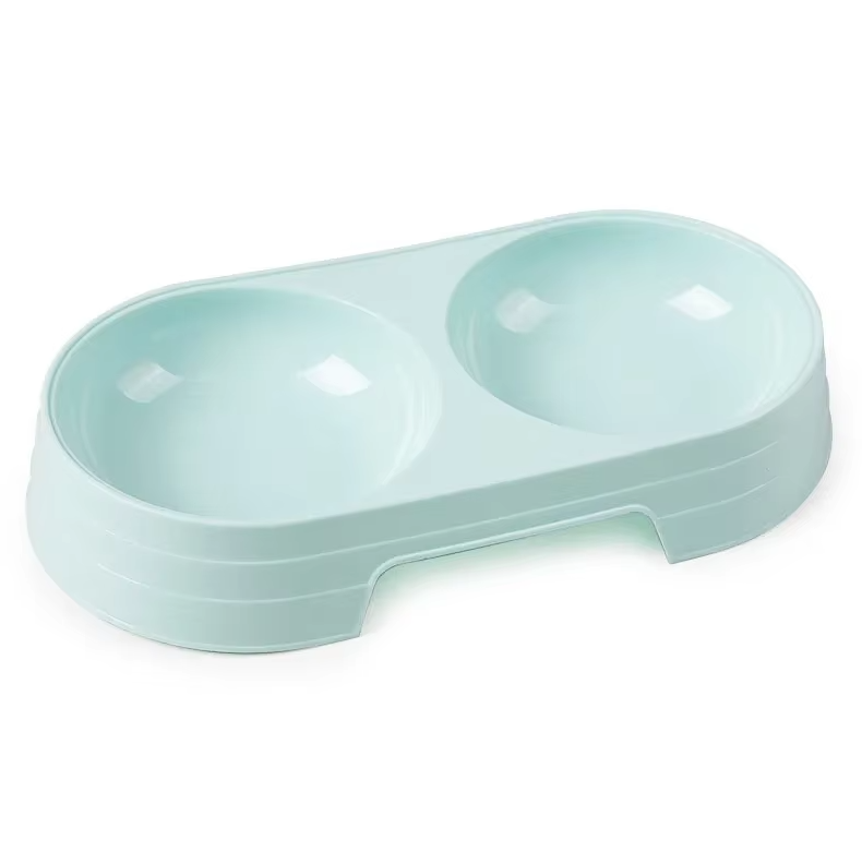 Double Plate Set for Dogs with Non-Slip Base
