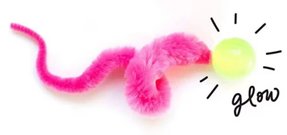 Interactive Cat Toy with Plush Tail and Ball