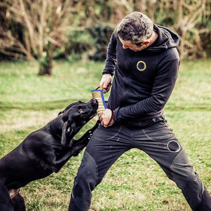 Chewable Sausage for Dogs – Durable Jute Training Toy with Handles for Puppies and Adult Dogs