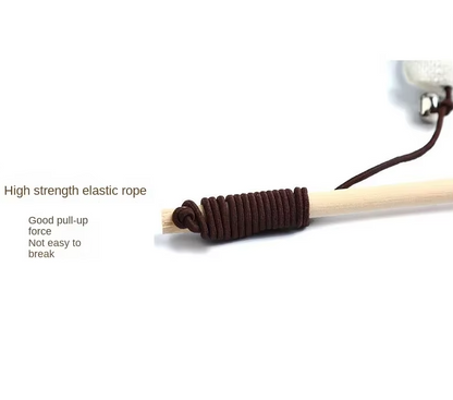 Interactive Cat Toys – Natural Toys with Feathers and Bells