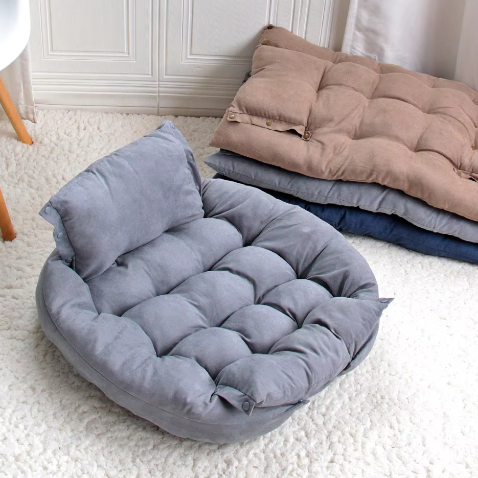 Cozy Dog Bed with Cushion - Soft and Washable Pet Bed for Dogs and Cats