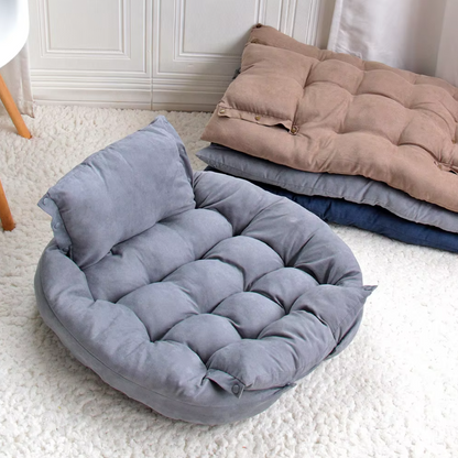 Cozy Dog Bed with Cushion - Soft and Washable Pet Bed for Dogs and Cats