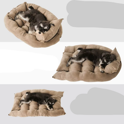 Cozy Dog Bed with Cushion - Soft and Washable Pet Bed for Dogs and Cats