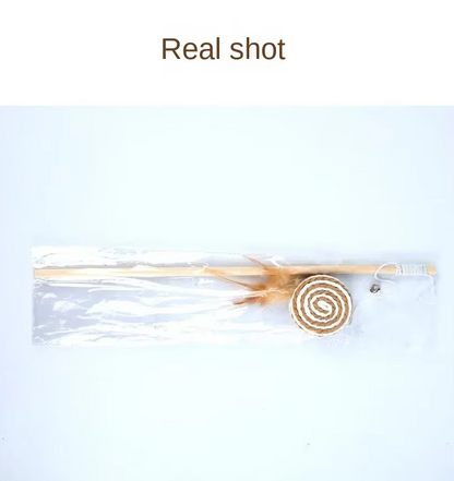 Interactive Cat Toys – Natural Toys with Feathers and Bells