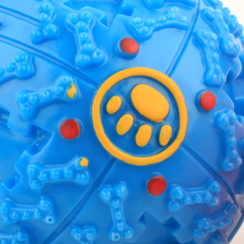 Interactive Squeaky Ball for Dogs – Durable Toy with Treat-Dispensing Function