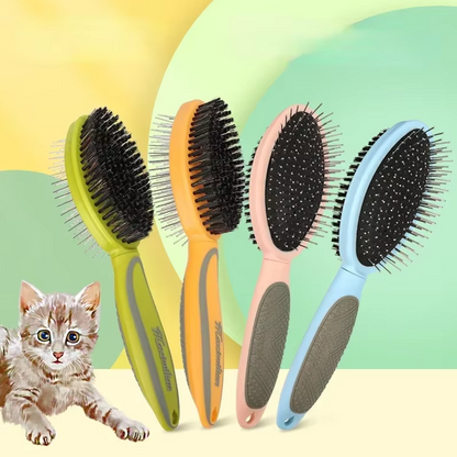 Double-Sided Pet Brush – Gentle and Effective Coat Care for Dogs and Cats