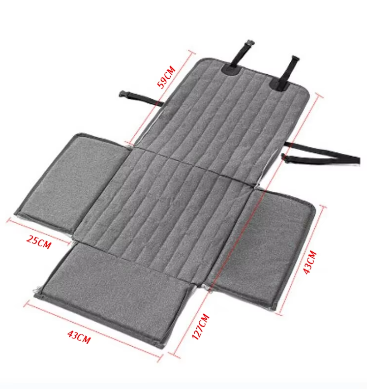 Waterproof Dog Car Seat - Non-Slip Protection Mat with Elevated Edge and Safety Belt