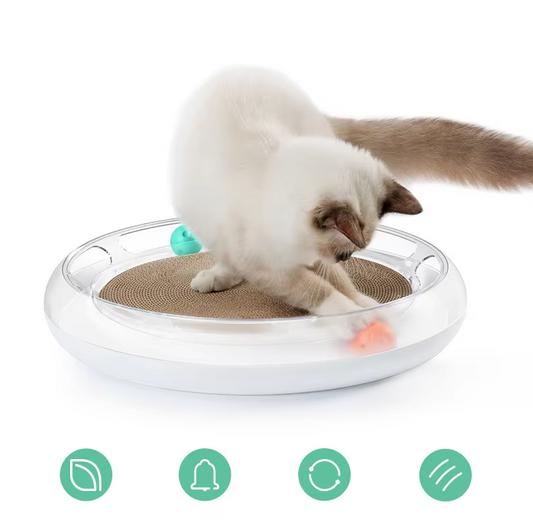 Interactive Cat Toys - Scratcher with Balls for Hours of Fun