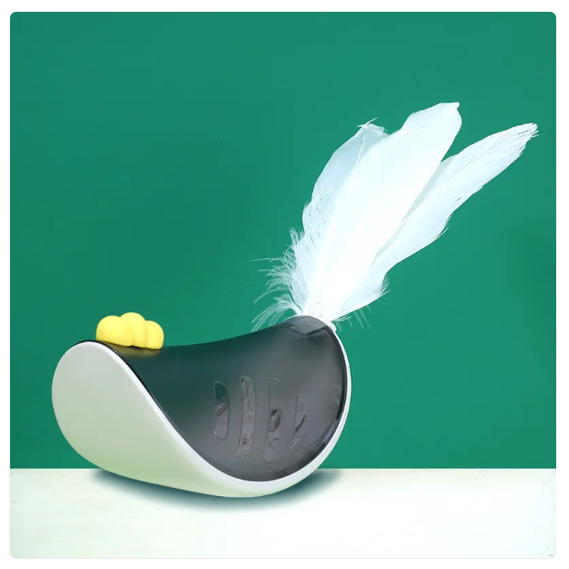 Interactive Cat Toy with Spring and Snack Function for Active Play