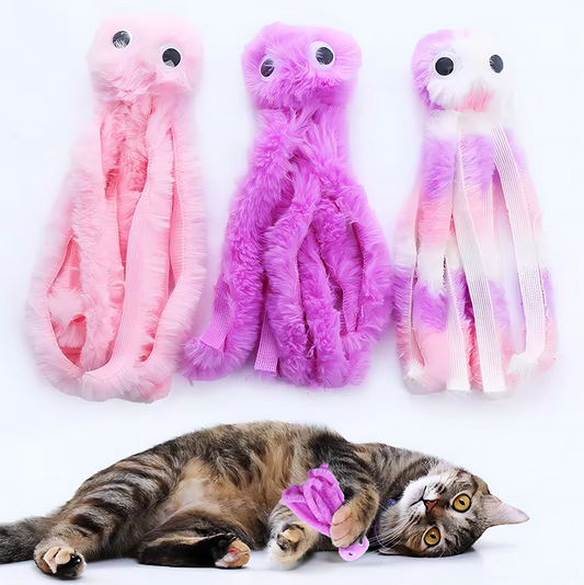 Octopus Cat Toy – Soft Plush with Long Catnip Tentacles