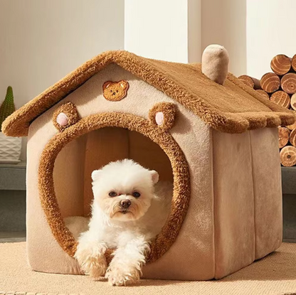 The Comfortable Pet House – Soft and Heated Bed for Cats and Dogs with a Cozy Design