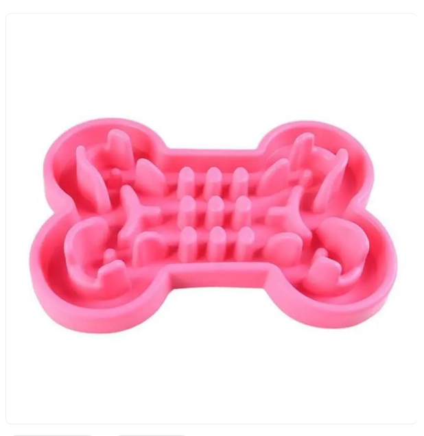 Slow Feed - Bone-Shaped Dog Bowl