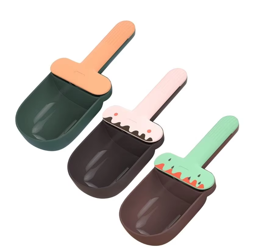 Food Measuring Spoons for Dogs and Cats – Cute Ice Cream Cup Design Food Spoon