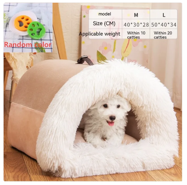 Cozy Cave for Dogs and Cats - Warm and Soft Bed for Relaxation