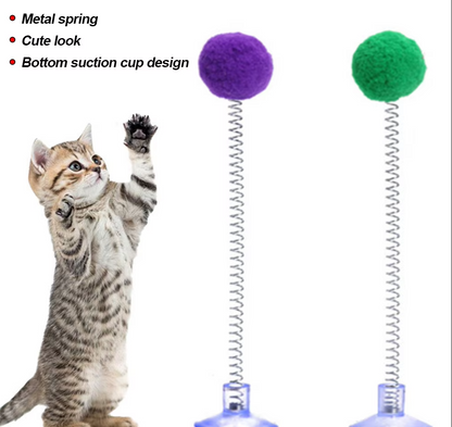 Feather Suction Ball - Interactive Cat Toy