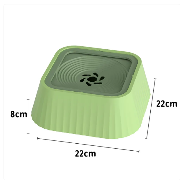 Anti-Spill Pet Bowl with Floating Water Plate to Prevent a Wet Muzzle