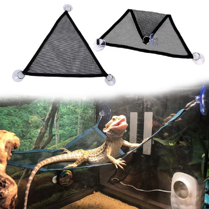 Reptile Hammock - Net Hammock with Suction Cups for Terrariums