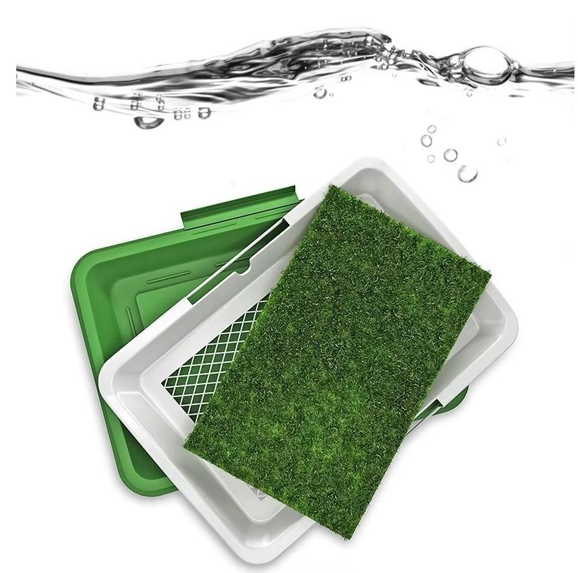 Dog Toilet Mat with Artificial Grass – Non-Slip Mat for Indoor and Outdoor Use