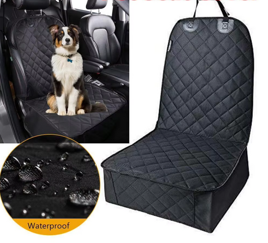 Waterproof Front Seat Protector for Dogs - Non-Slip Car Seat Cover with Scratch Protection