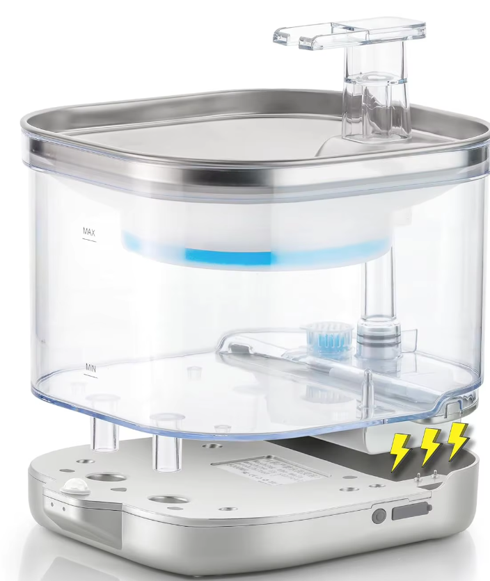Automatic Water Fountain for Cats and Dogs – Quiet Water Dispenser with Filter