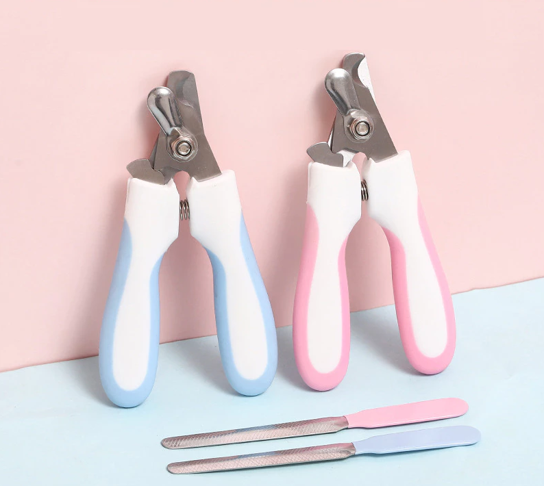 Pet Nail Scissors with Safety Lock and File