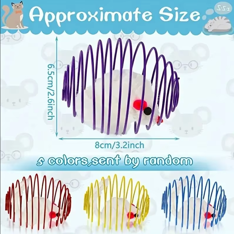 Mouse in a Spiral Cage - Prey Game for Cats