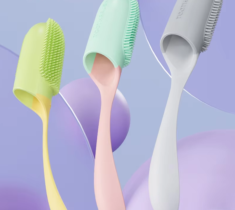 Toothbrush - Soft TPR Brush for Deep Oral Hygiene and Tongue Cleaning