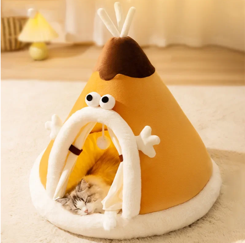 Cozy Plush Tent for Cats