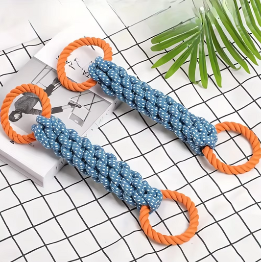 Dog Chew Toys - Durable Rope Toy for Biting and Tug-of-War Games
