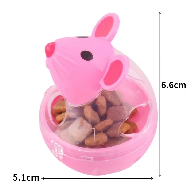 Cat Toys Food Dispenser - Interactive Mouse with Treat Distribution