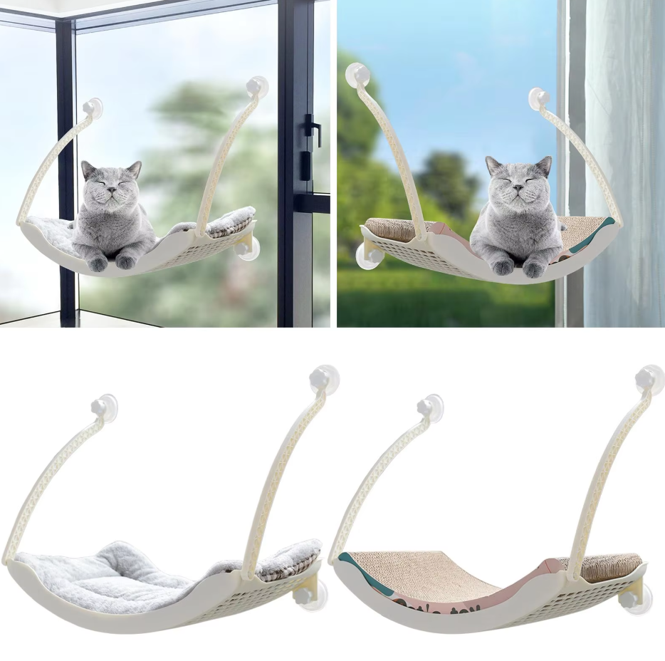 Cat Window Hammock - Stable and Comfortable Sleeping Bed with Suction Cups
