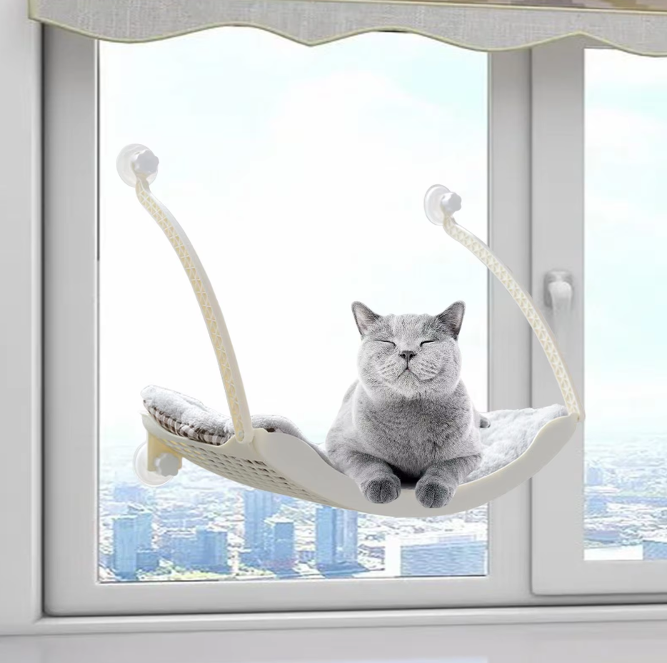 Cat Window Hammock - Stable and Comfortable Sleeping Bed with Suction Cups