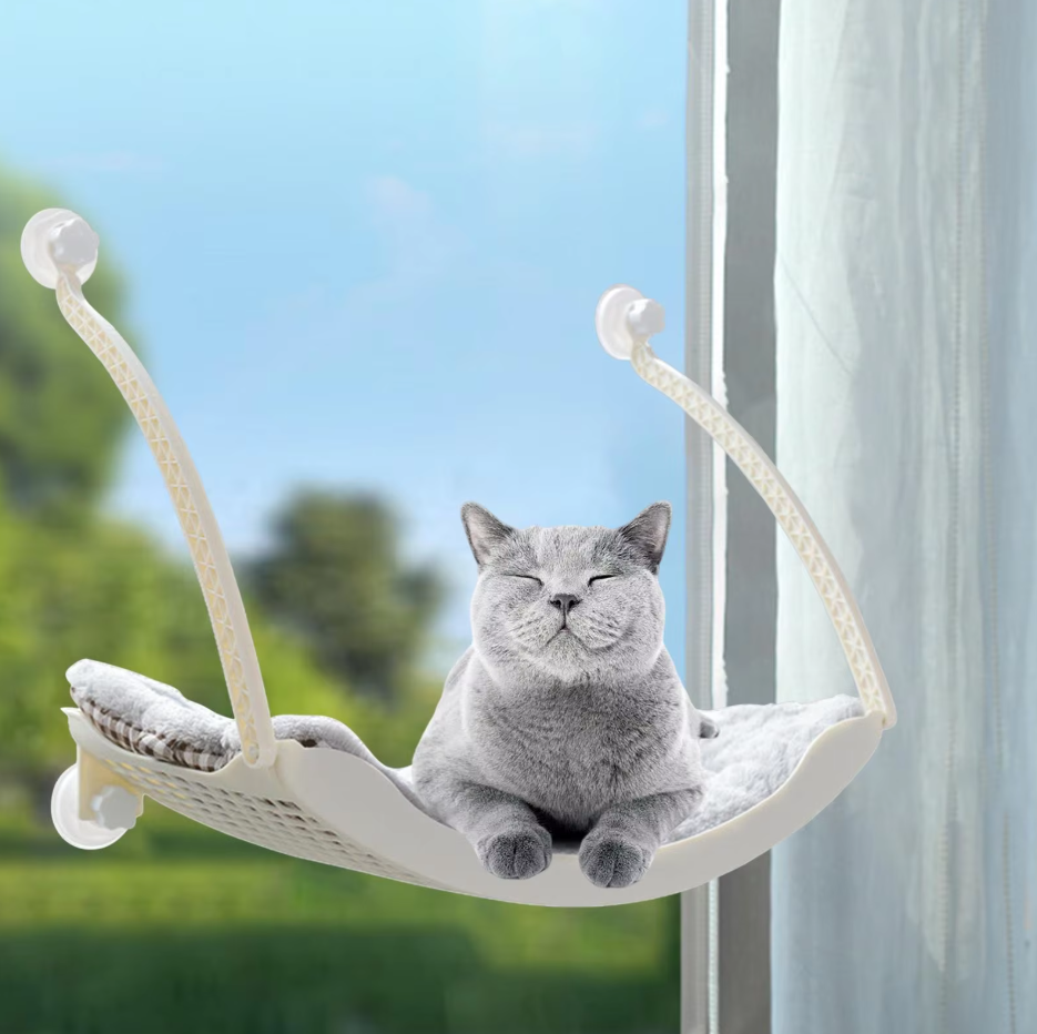 Cat Window Hammock - Stable and Comfortable Sleeping Bed with Suction Cups