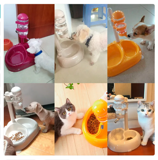 Automatic Water and Food Dispenser for Pets with Dual Reservoir - Available in Multiple Colours