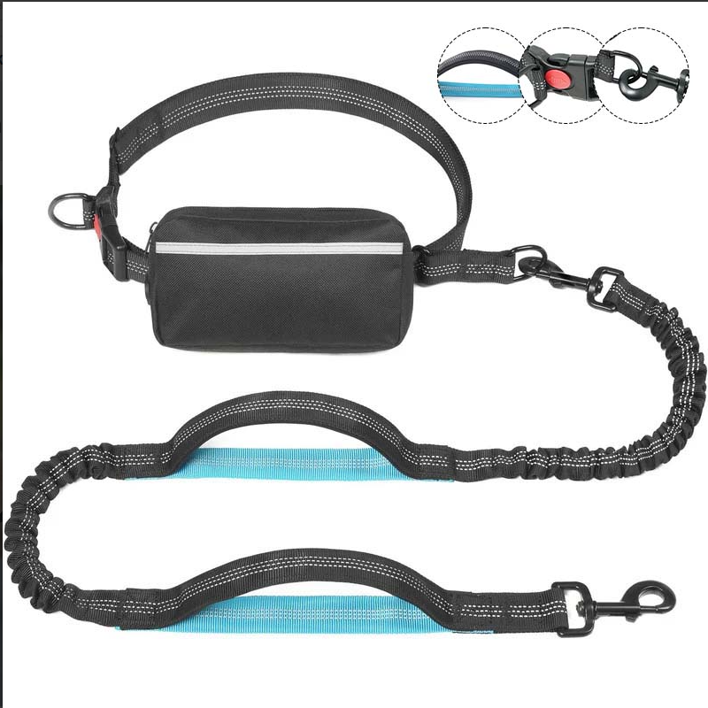 Hands-Free Dog Leash with Front Pocket