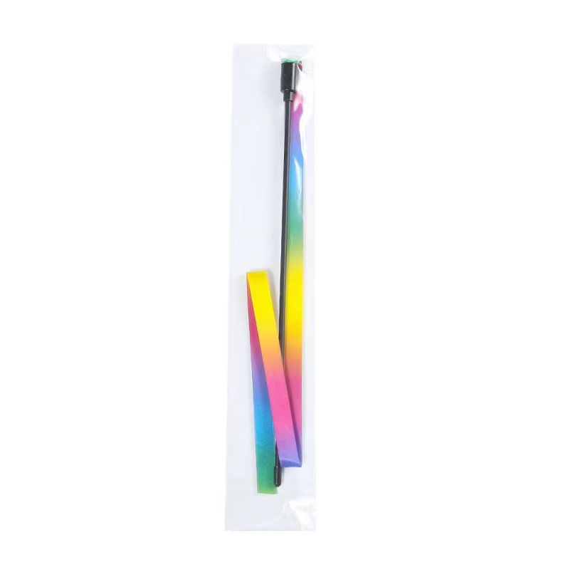 Rainbow Fishing Pole - Active Toy for Cats