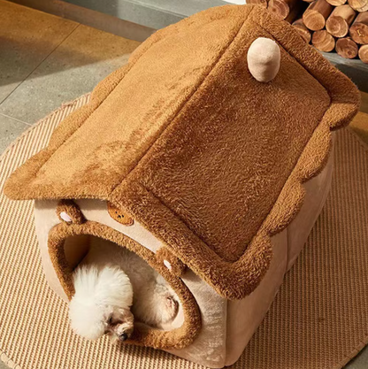The Comfortable Pet House – Soft and Heated Bed for Cats and Dogs with a Cozy Design