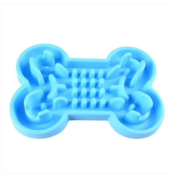 Slow Feed - Bone-Shaped Dog Bowl