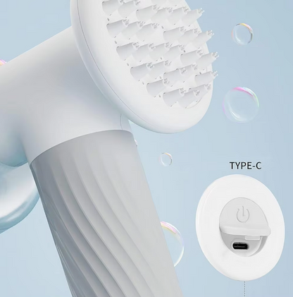Electric Dog Brush with Massage Function – Gentle Care and Deep Cleaning with USB Recharge