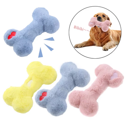 Plush Chew Toys for Dogs – Soft Teething Toys with Squeaker