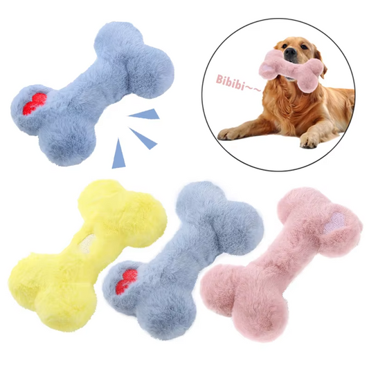 Plush Chew Toys for Dogs – Soft Teething Toys with Squeaker