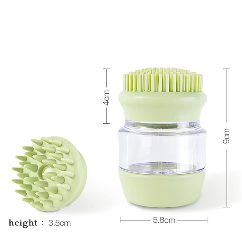 Silicone Shower Brush with Reservoir for Pets