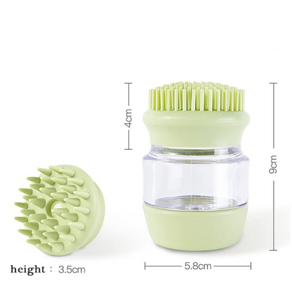 Silicone Shower Brush with Reservoir for Pets