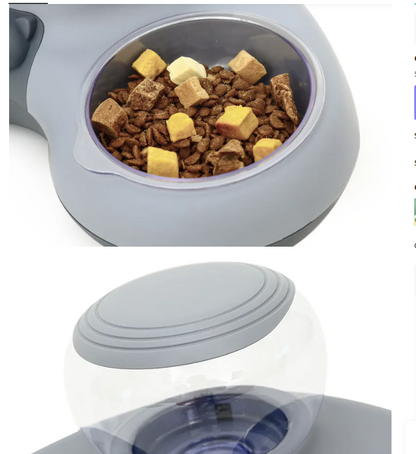 2-in-1 Pet Bowl with Automatic Water Dispenser and Non-Slip Design
