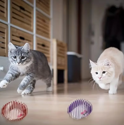 Mouse in a Spiral Cage - Prey Game for Cats