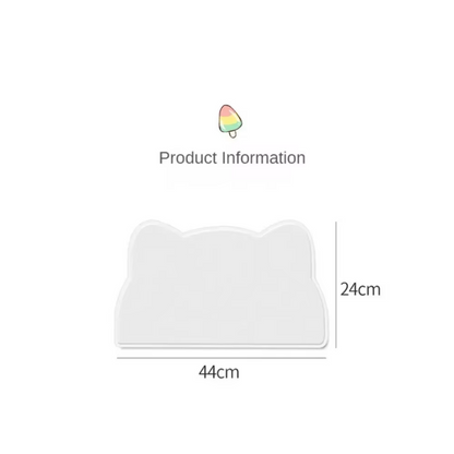 Cat Bowl Mat with Non-Slip Bottom