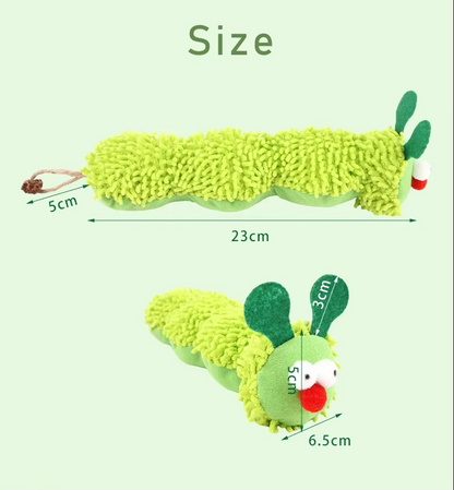 Caterpillar Cat Toy – Soft Plush with Catnip